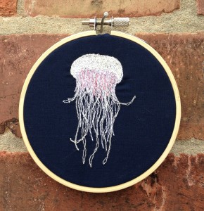 Freehand Machine Embroidery, Embroidery Hoop, Hipster Hoop, Wall Art, Wall Hanging