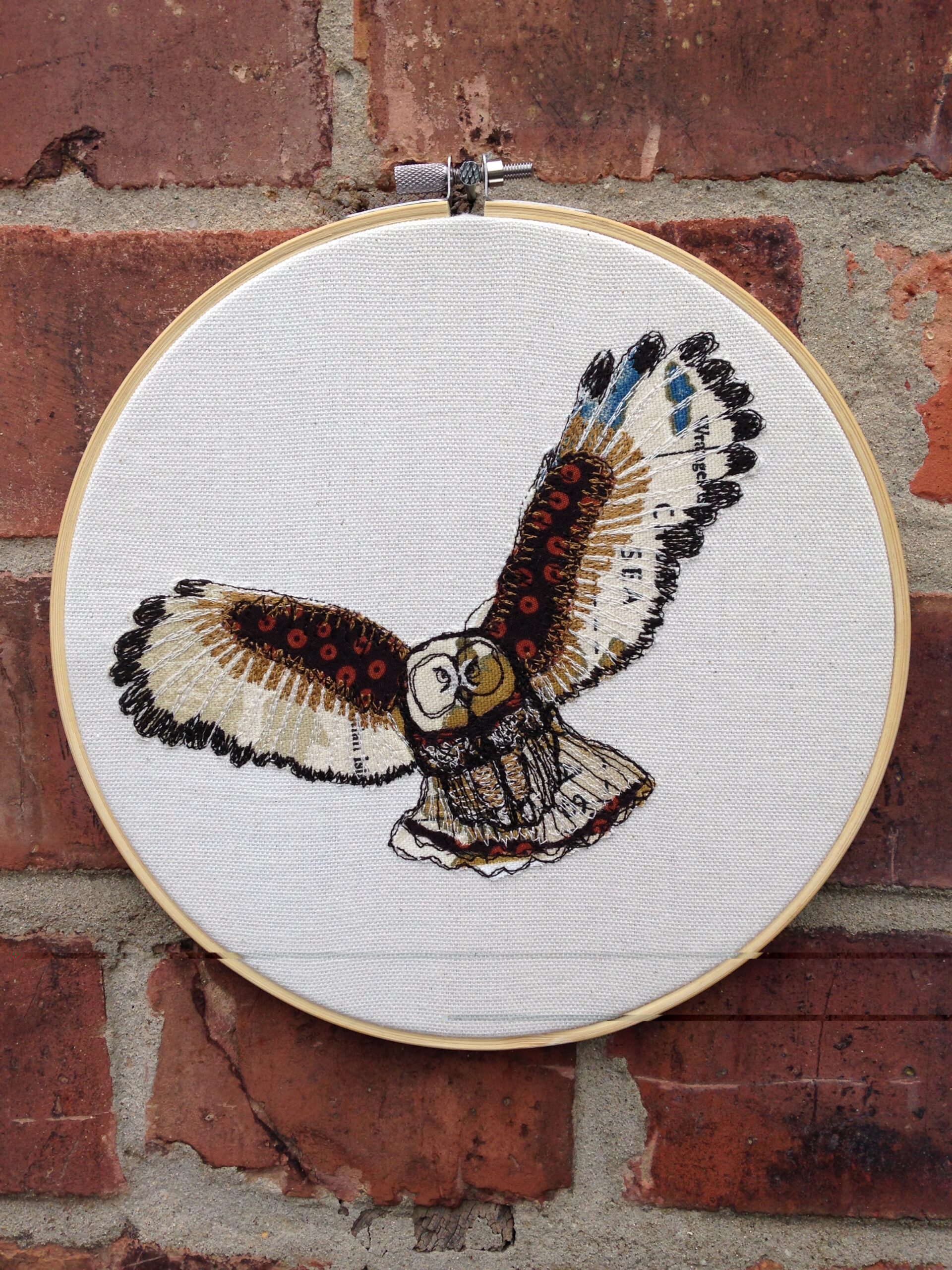 current work, portfolio, Freehand Machine Embroidery, Textile Art, Wall Hanging, Commission