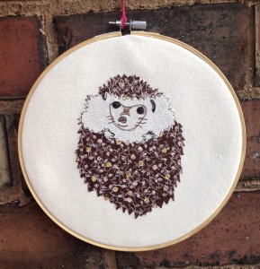 embroidery hoop, freehand machine embroidery, textiles, wall hanging, bedroom